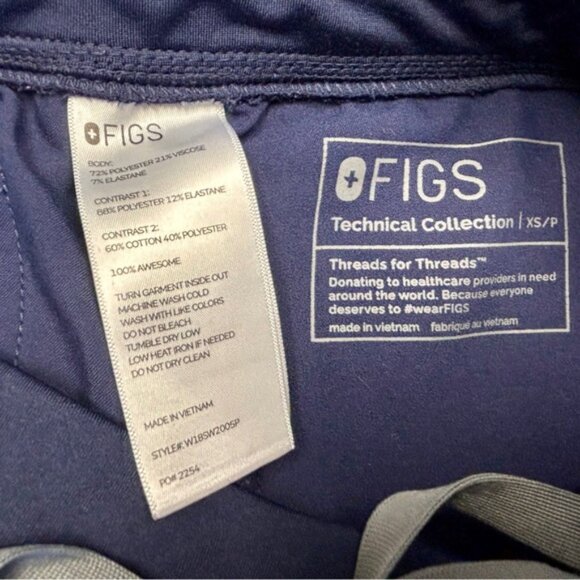 Figs Blue Comfortable Joggers - Picture 4 of 5
